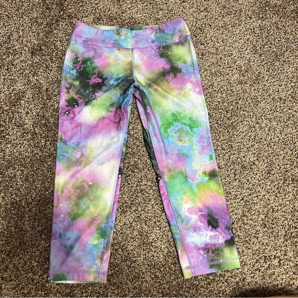 Multicolor galaxy leggings